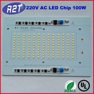 220V AC IC Controlled Driverless PCB Assembly 100W LED Module
